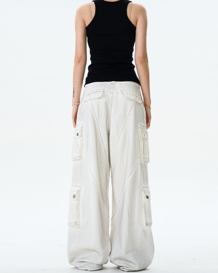 MADWITCH DECONSTRUCTED VINTAGE WORKWEAR JEANS #WHOA098