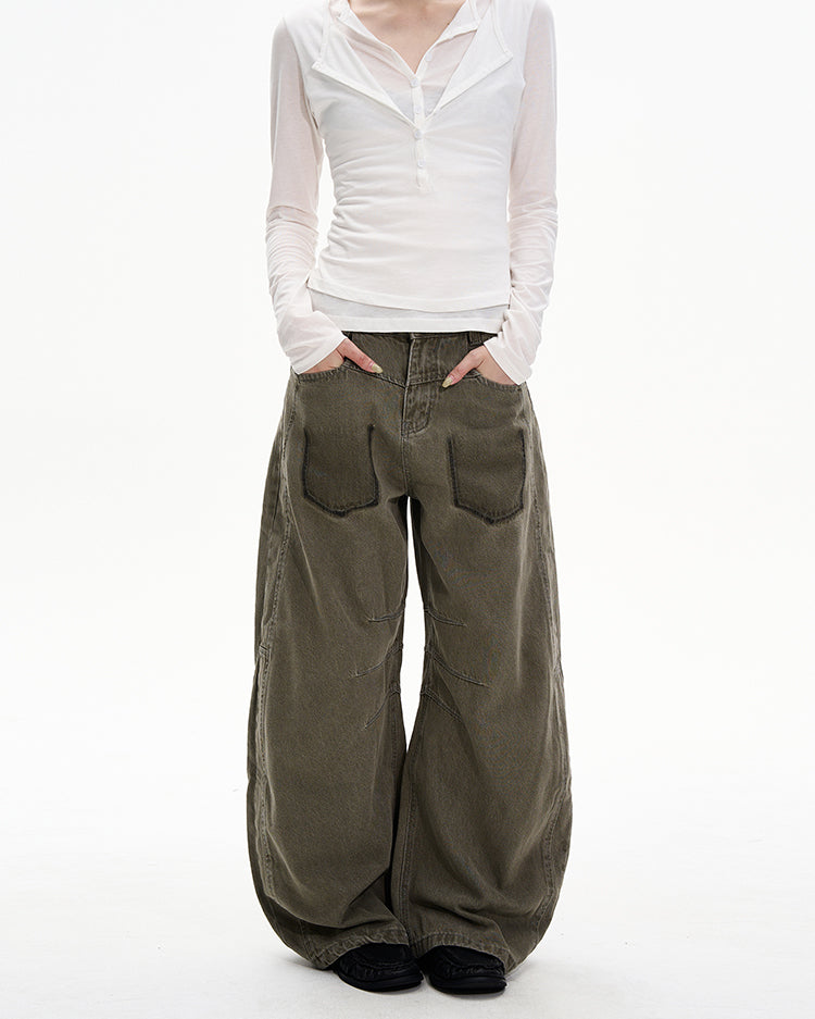 MADWITCH GRUNGE SLUNG JEANS #G6890