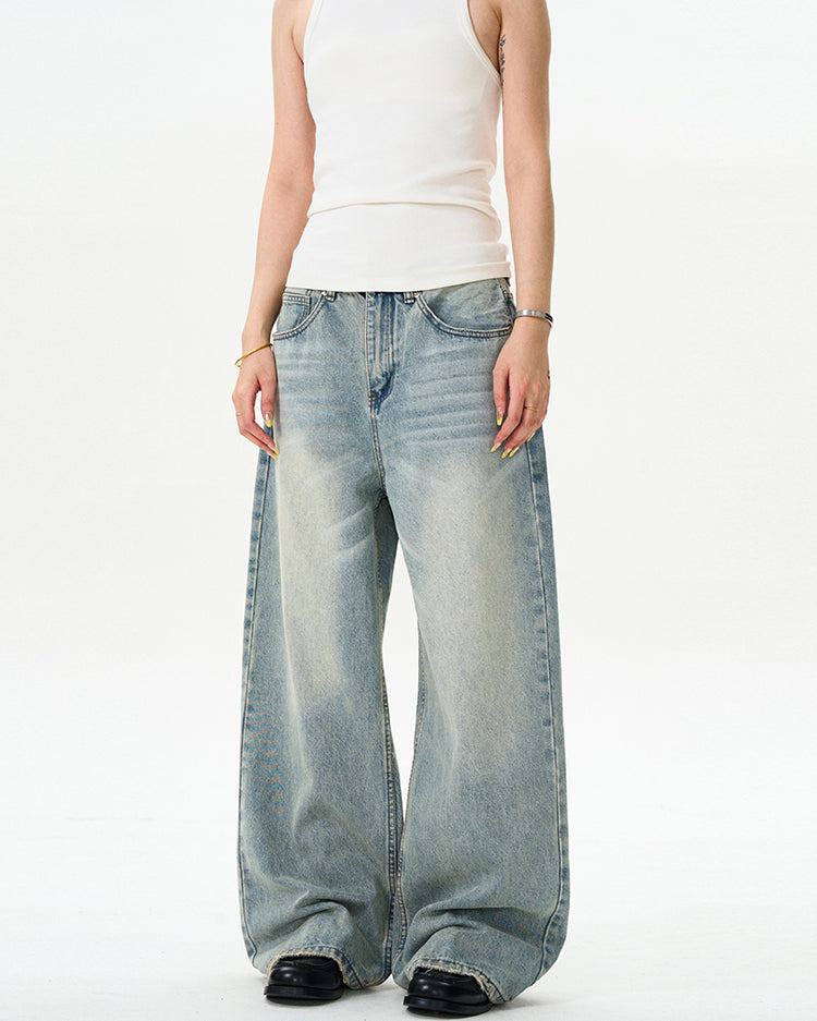 MADWITCH CLASSIC WASHED JEANS #F9020