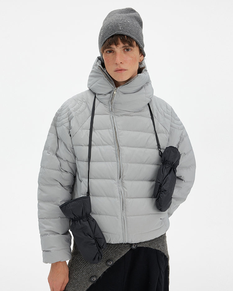 MADWITCH ZIP HOODED PUFFER JACKET #8929-50