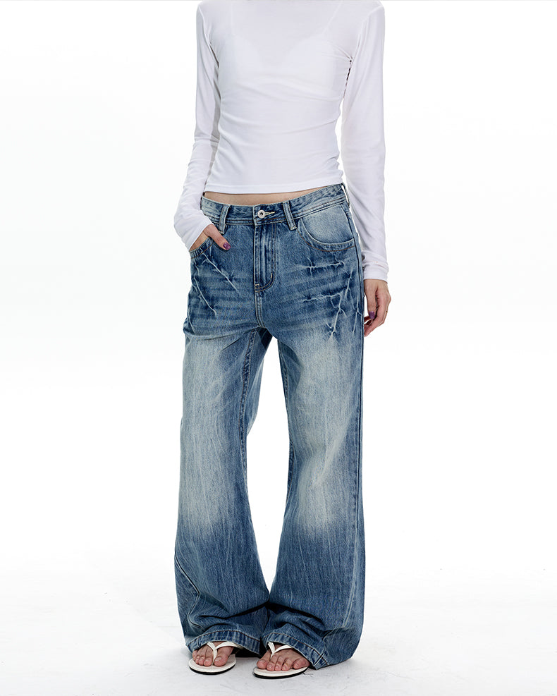 MADWITCH LIGHTNING WASH FLARE JEANS #CN5561