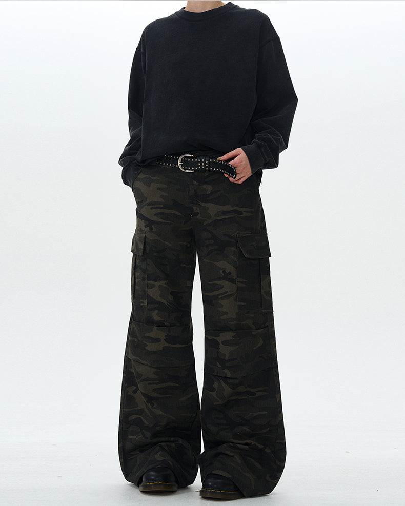 MADWITCH AMERICAN-STYLE CAMO CARGO PANTS #G1050