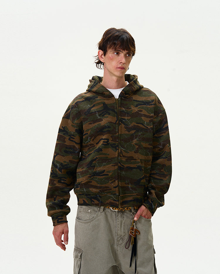 MADWITCH CAMO HOODED SWEATSHIRT #L373