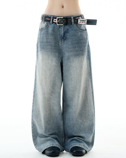 MADWITCH UNISEX DIRTY WASHED DENIM JEANS #G6846
