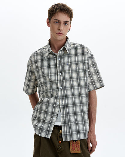 MADWITCH VINTAGE CHECK SHIRT #CR226