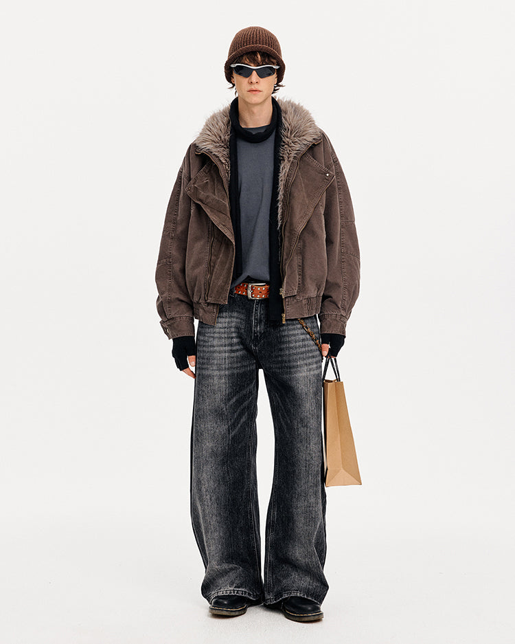 MADWITCH DECONSTRUCTED WASHED WORK JACKET #880630