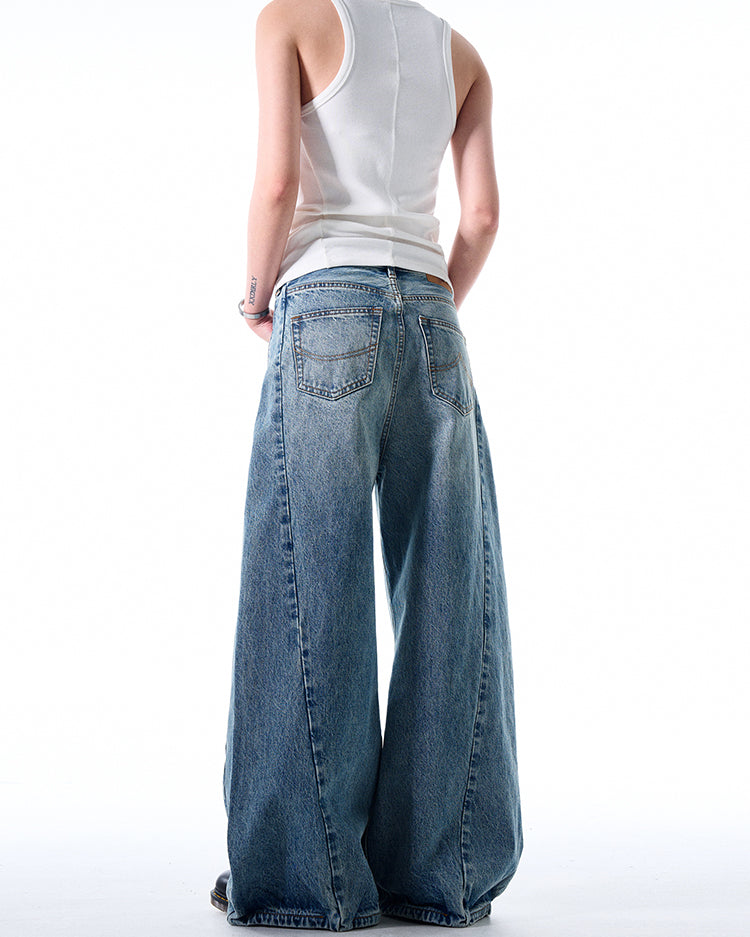 MADWITCH HEAVY-DUTY WIDE-LEG JEANS #CK9501