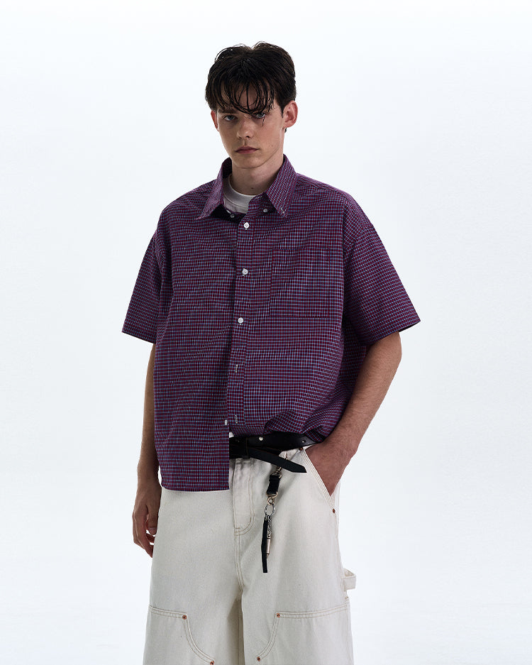 MADWITCH VINTAGE PLAID SHIRT #CR223