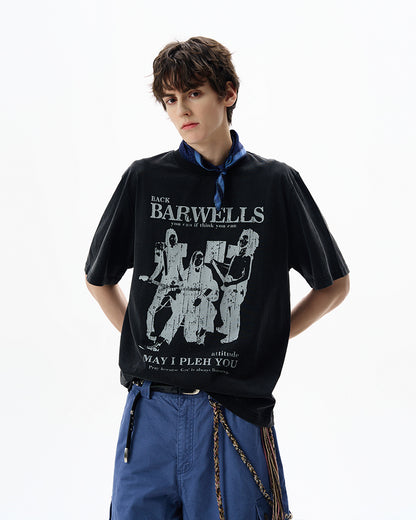 MADWITCH ROCK RETRO TEE #BW25701