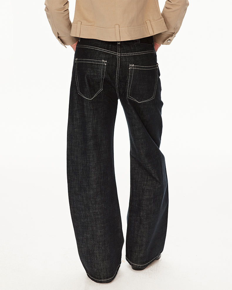 MADWIT VINTAGE RAW WIDE JEANS #GPC9782