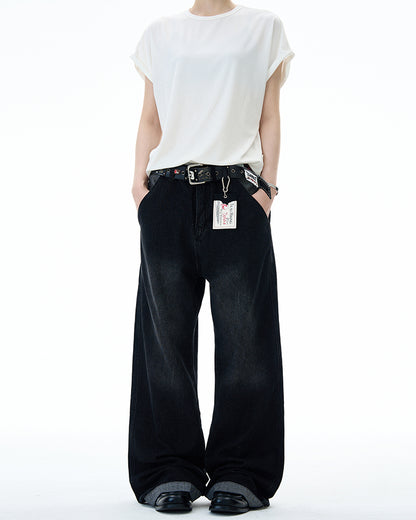 MADWITCH VINTAGE WASH STRAIGHT LEG JEANS #RK157