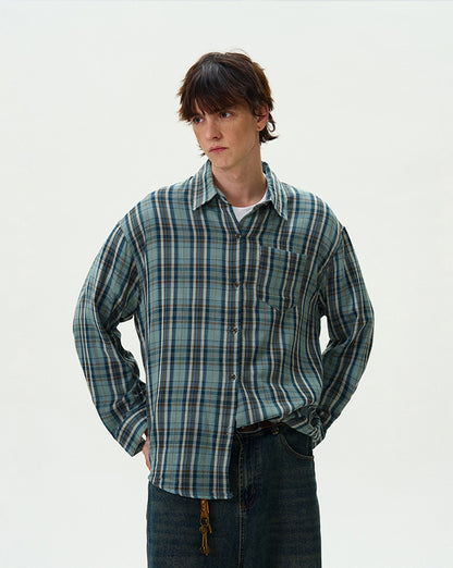 MADWITCH CASUAL CHECKERED SHIRT #8933