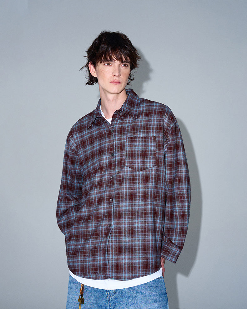 MADWITCH CASUAL PLAID SHIRT #8923