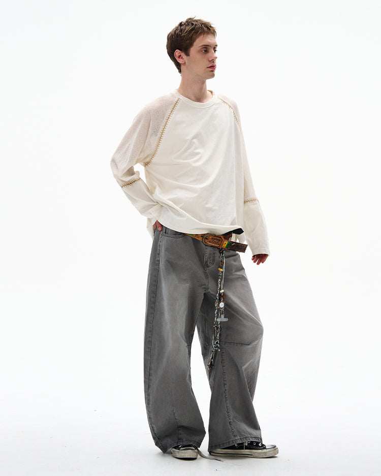 MADWITCH CONSTRUCTION KNIT TOP #OY2516