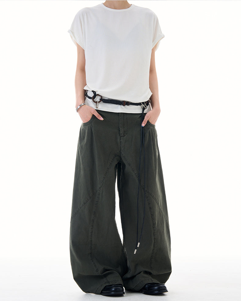 MADWITCH ASYMETRIC PANELED TROUSERS #CK6822