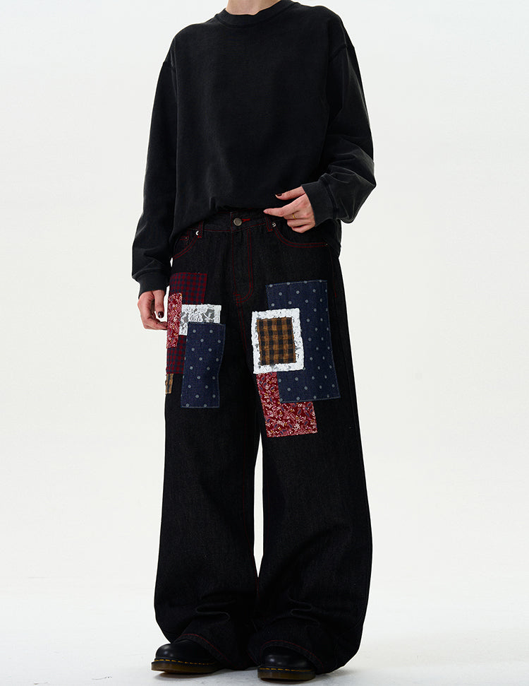 MADWITCH PATCHWORK ORIGINAL DENIM JEANS #WHOA077