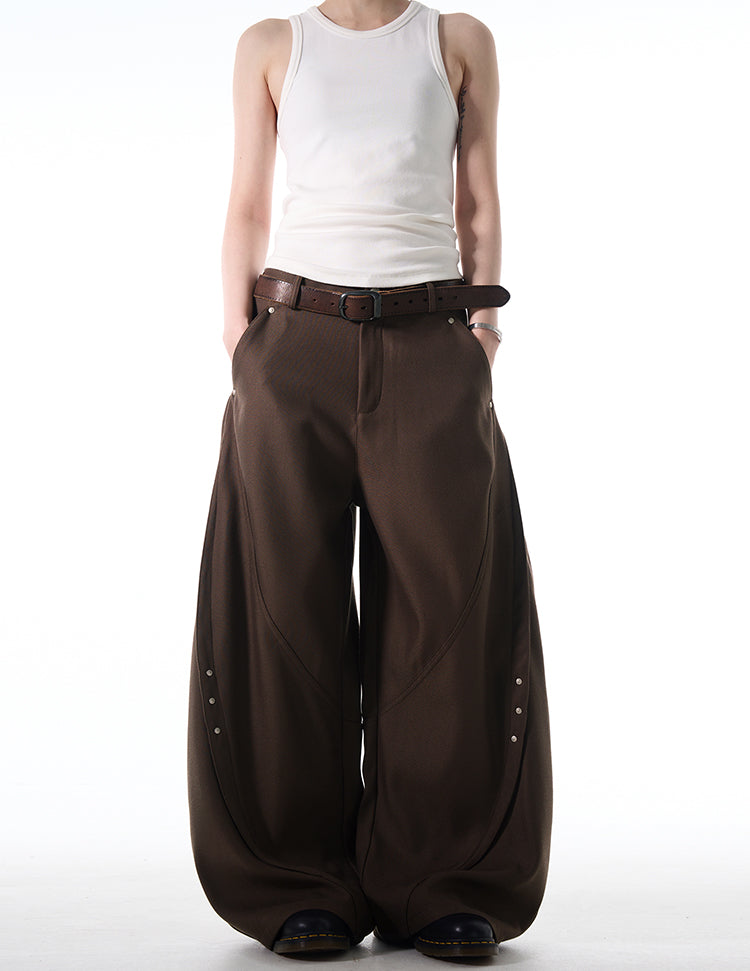 MADWITCH LOOSE FIT WIDE-LEG DENIM PANTS #C828