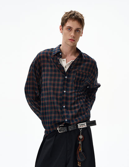 MADWITCH UNISEX VINTAGE OLD MONEY STYLE LONG SHIRT #CR606