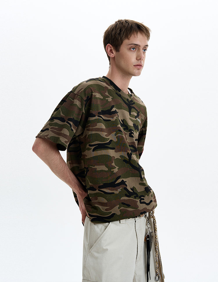 MADWITCH CHCAMO EMBROIDERED TEE #8770