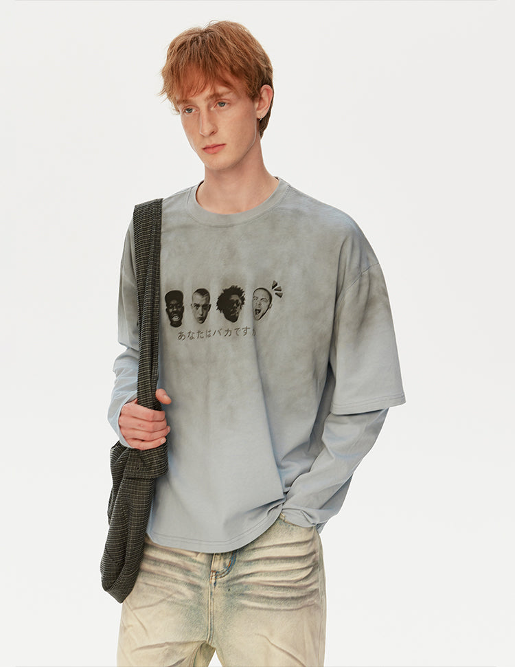 MADWITCH WASHED GRAPHIC TEE #T632