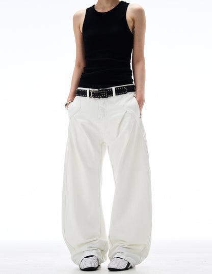 MADWITCH CLEANFIT PLEATED CARGO PANTS #AB1027