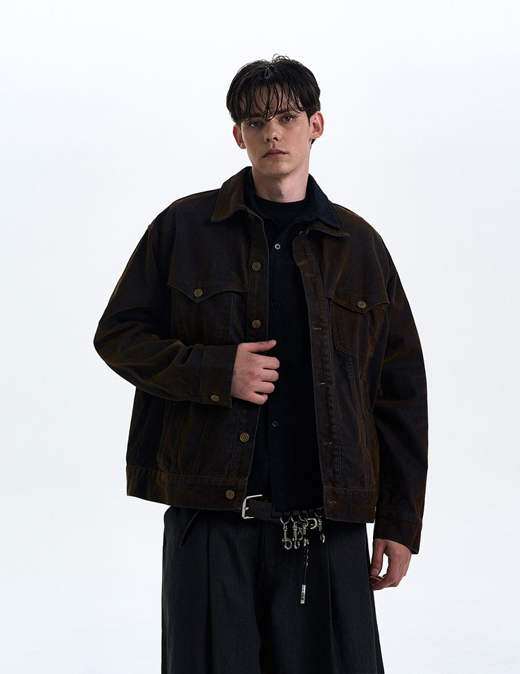 MADWITCH VINTAGE HEAVY-DUTY WORKWEAR JACKET #G6813