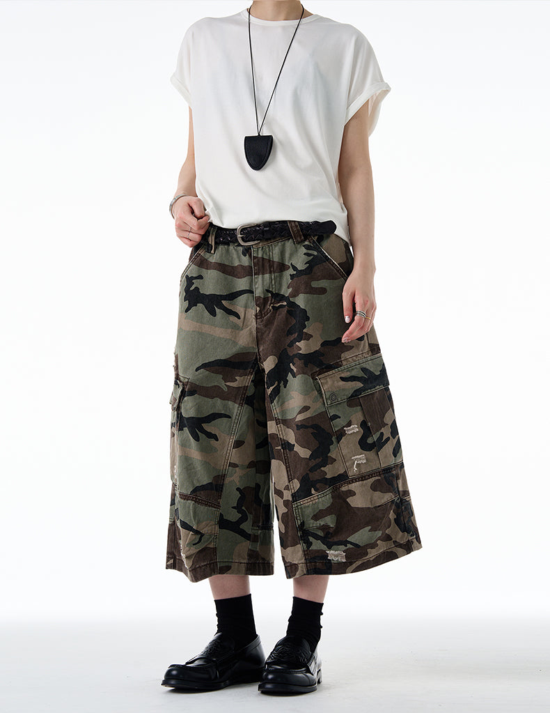 MADWITCH DISTRESSED CAMO CARGO #CK3512D