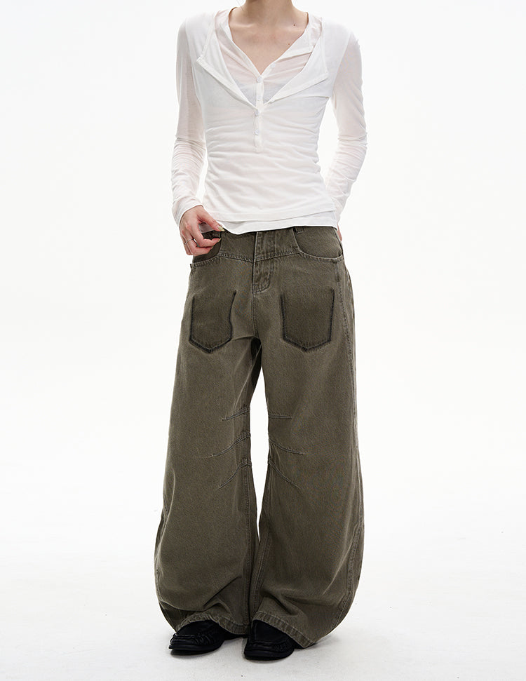 MADWITCH GRUNGE SLUNG JEANS #G6890