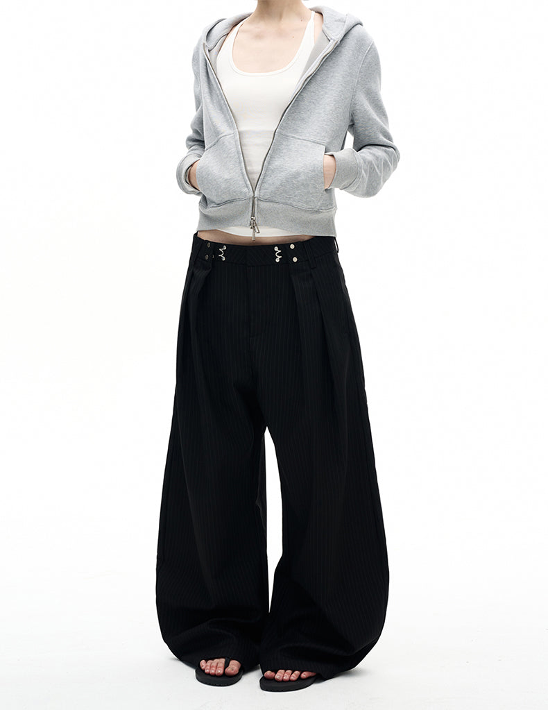 MADWITCH VINTAGE STRIPED WIDE PANTS #CK6857