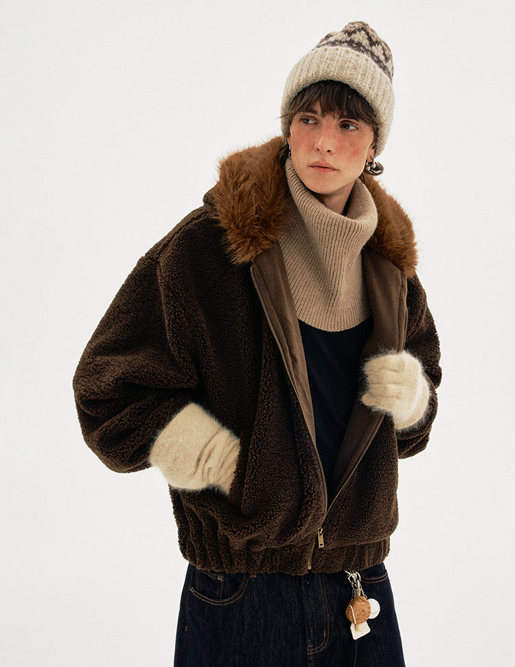 MADWITCH SHEAR HOODED COAT #BBXM026