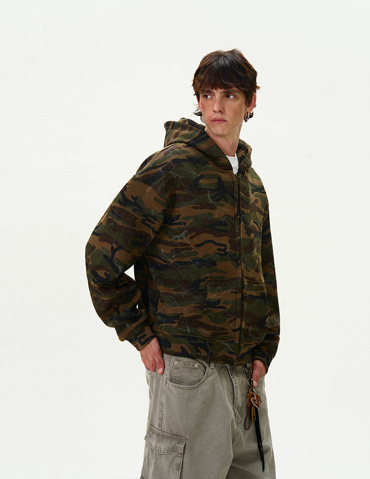 MADWITCH CAMO HOODED SWEATSHIRT #L373