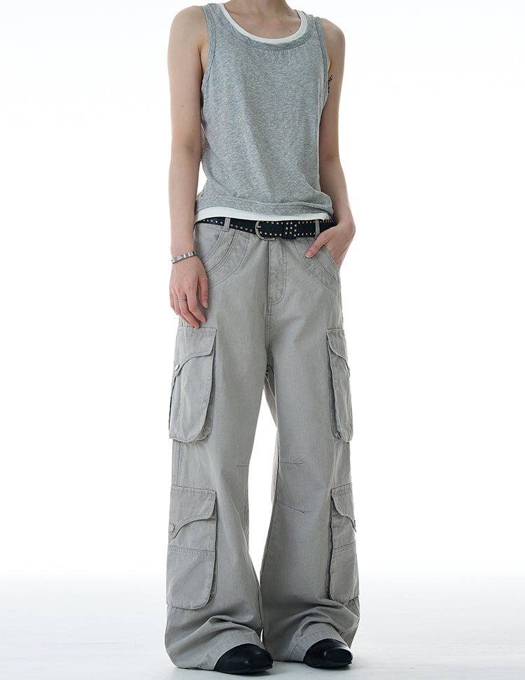 MADWITCH MULTI POCKET CASUAL WORK PANTS #A606