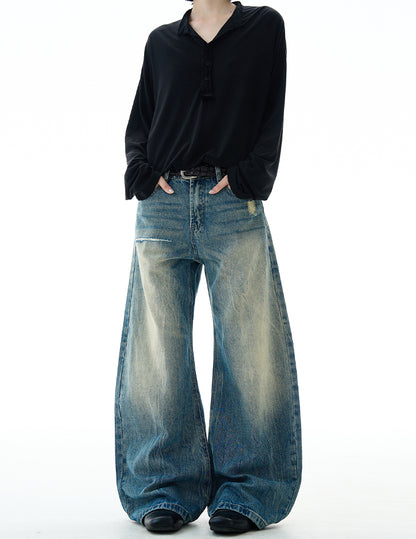 MADWITCH WASHED DISTRESSED JEANS #G6861