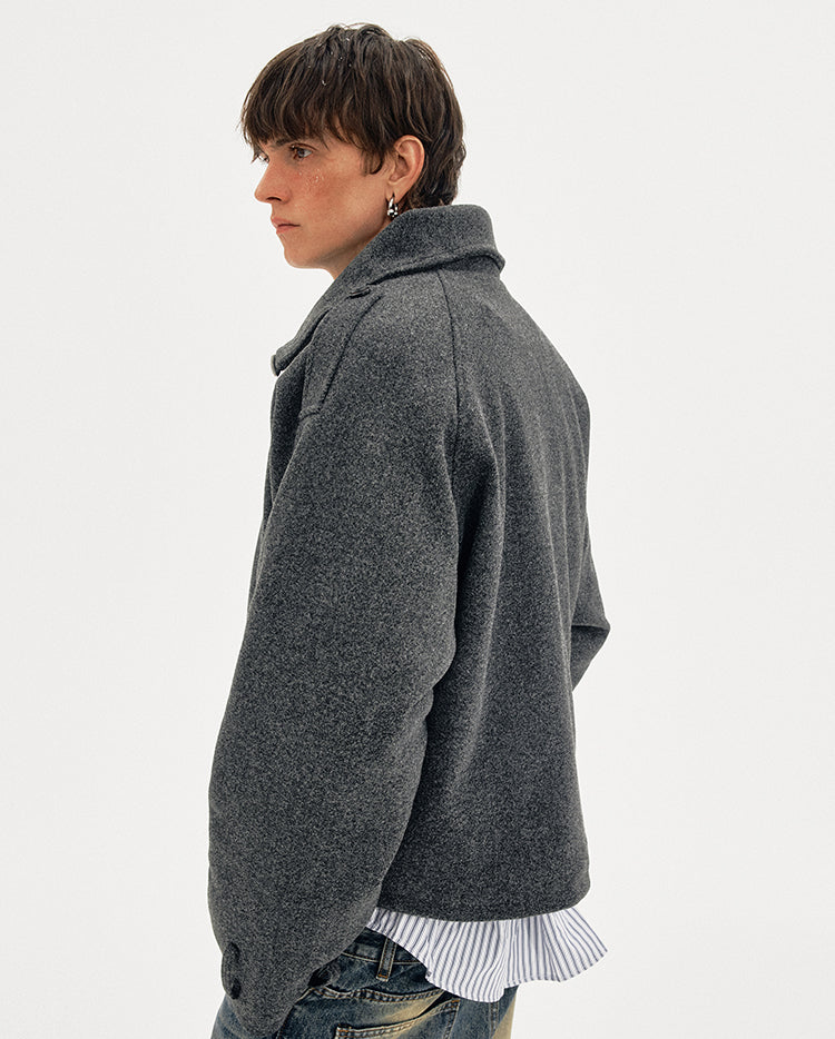 MADWITCH WOOL BOX PARKA #MY162