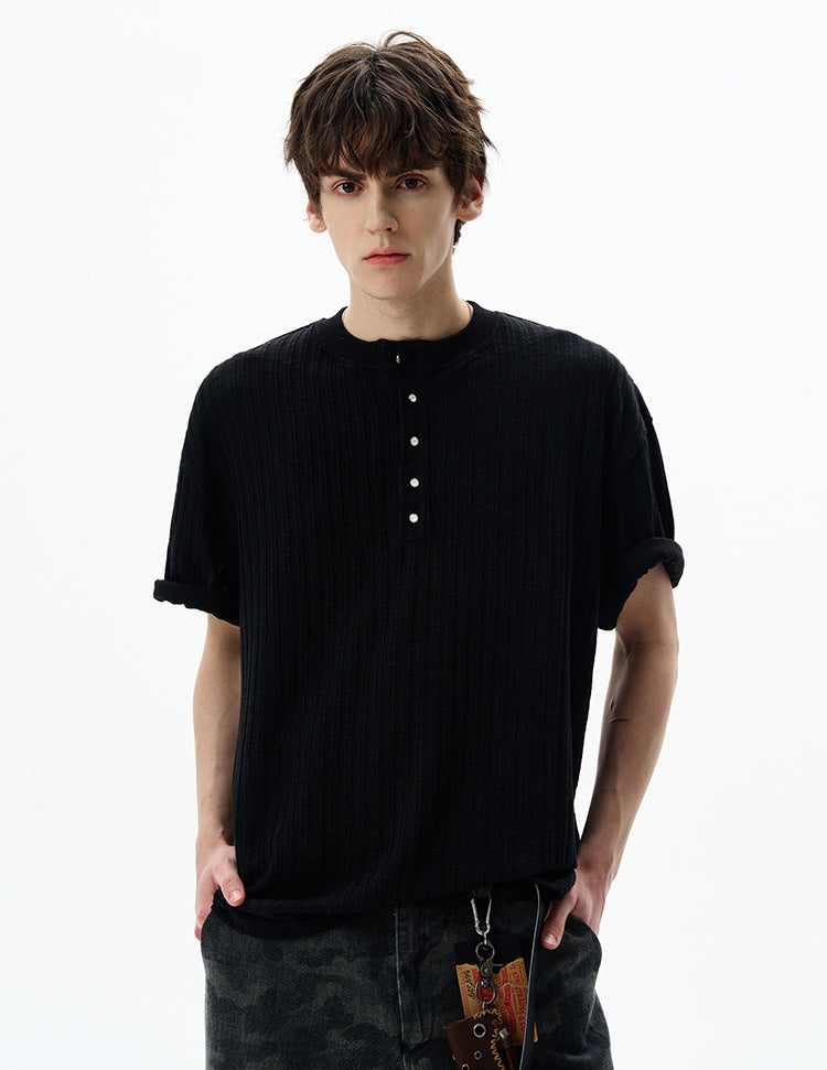 MADWITCH VINTAGE KNIT TEE #G1360