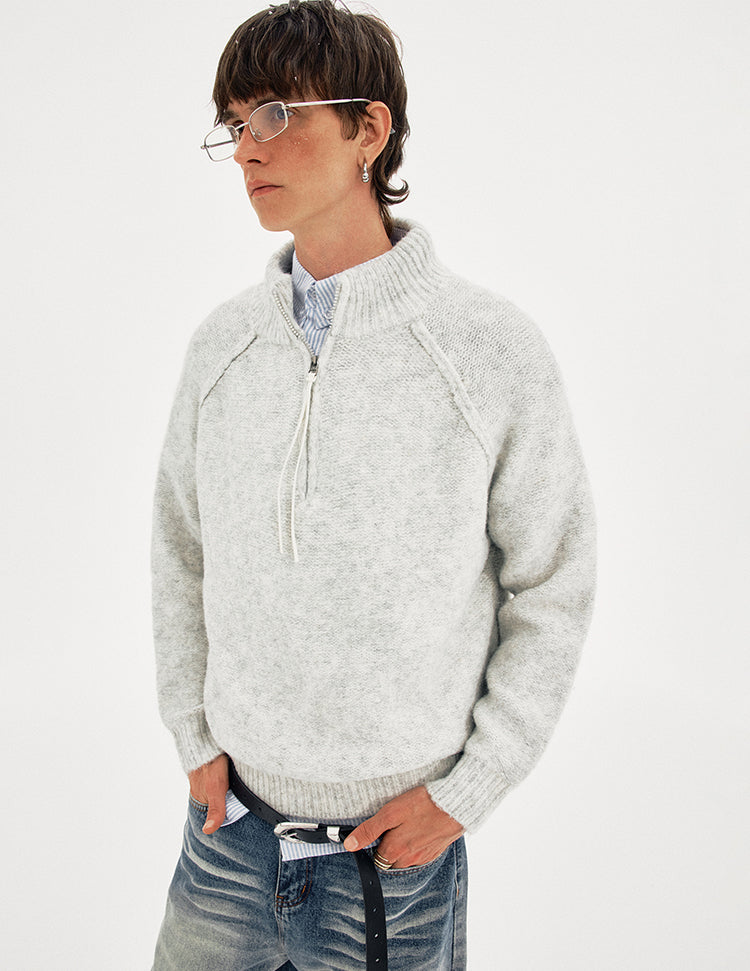 MADWITCH SPLIT NECK SWEATER #MFY238