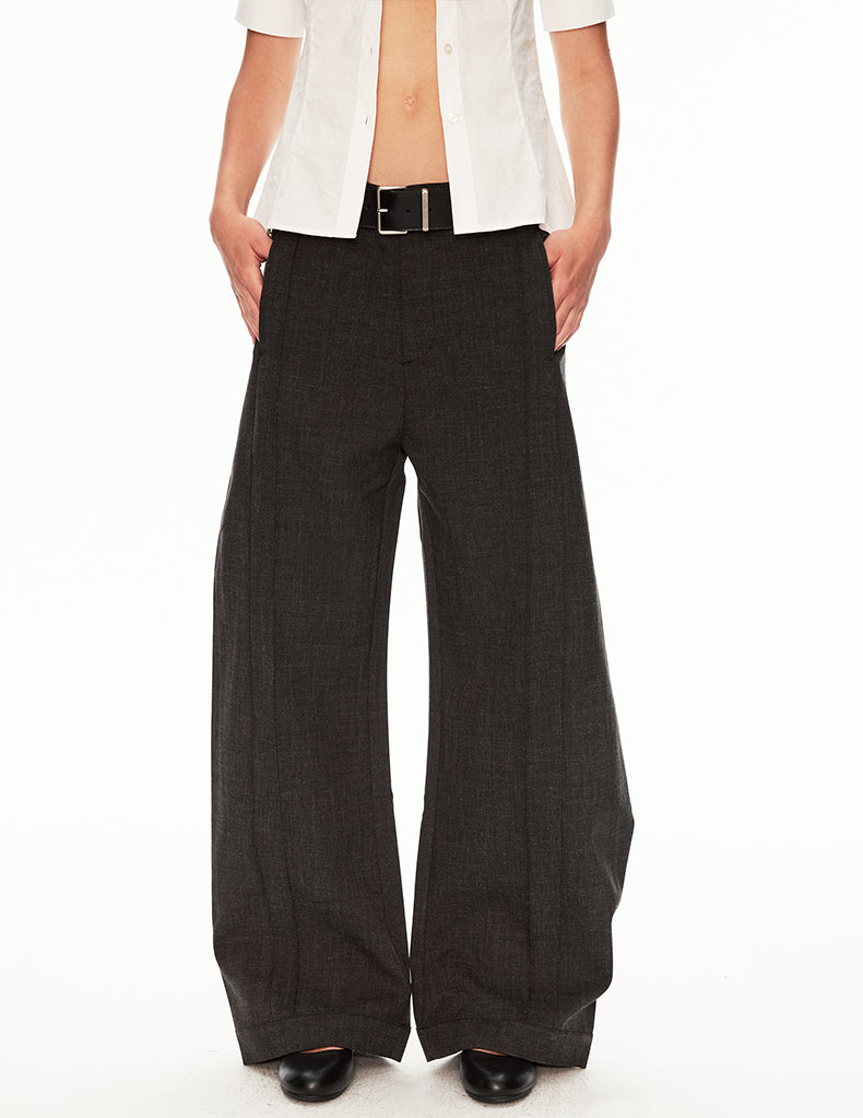 MADWIT WIDE LEG DRAPED TROUSERS #CK6936