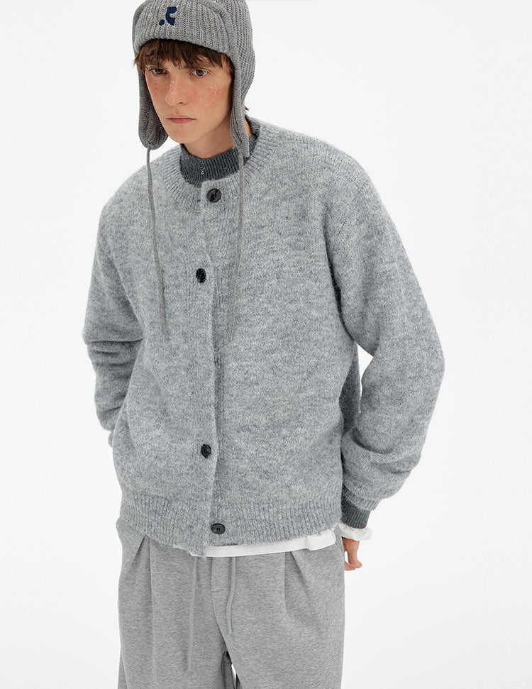 MADWITCH ATMOSPHERIC BUTTONED WOOL CARDIGAN #27399