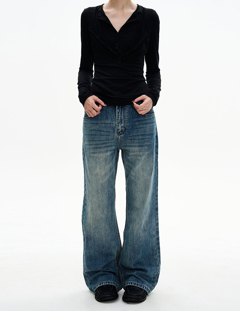 MADWITCH AGED STRAIGHT DENIM #N5531