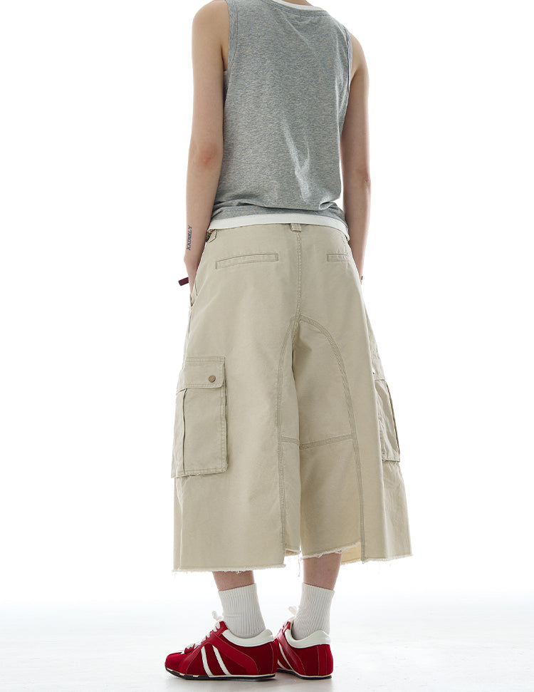 MADWITCH MULTI-POCKET UTILITY CARGO SHORTS #A601