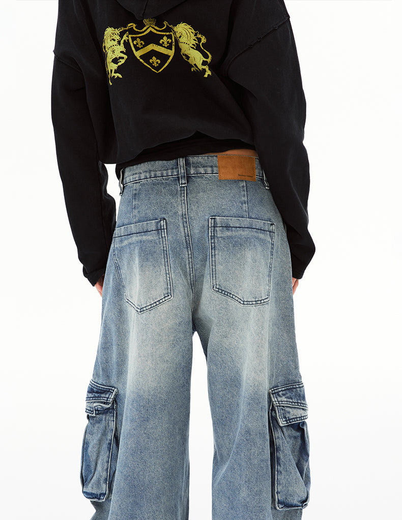 MADWIT UTILITY WASH JEANS #G6856