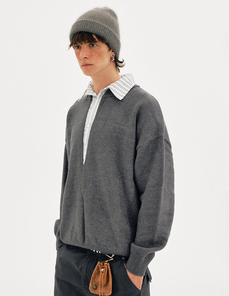 MADWITCH LAYER COLLAR SWEATER #1141