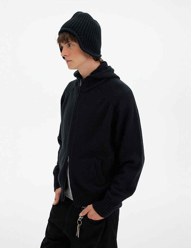 MADWITCH RETRO HOODED KNIT CARDIGAN #MY017
