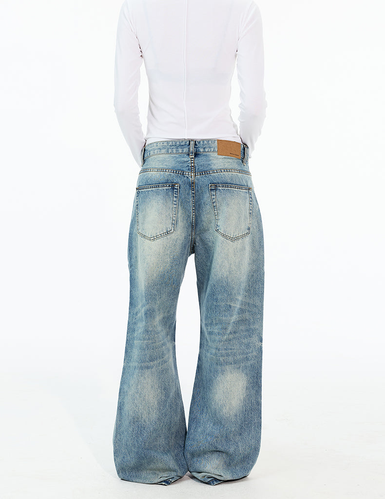 MADWITCH FADED STRAIGHT LEG JEANS #G6927