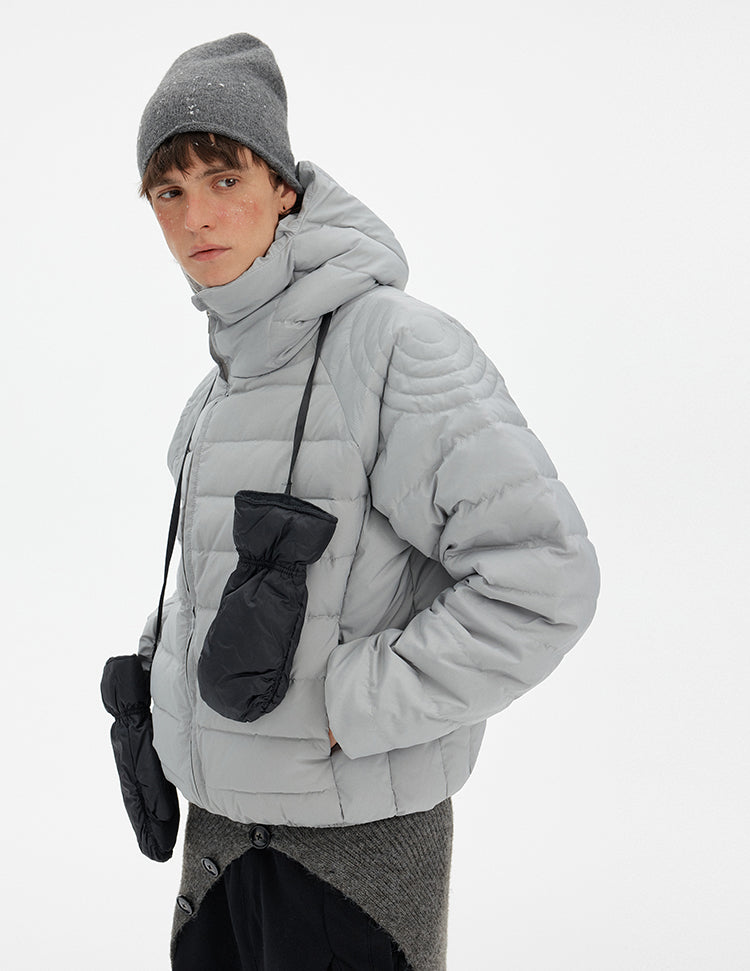 MADWITCH ZIP HOODED PUFFER JACKET #8929-50