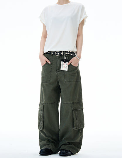 MADWITCH DISTRESSED UTILITY CARGO PANTS #RK164