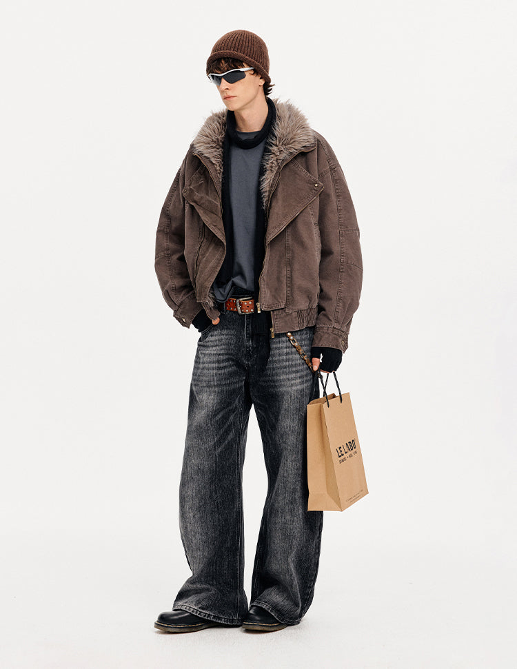 MADWITCH DECONSTRUCTED WASHED WORK JACKET #880630