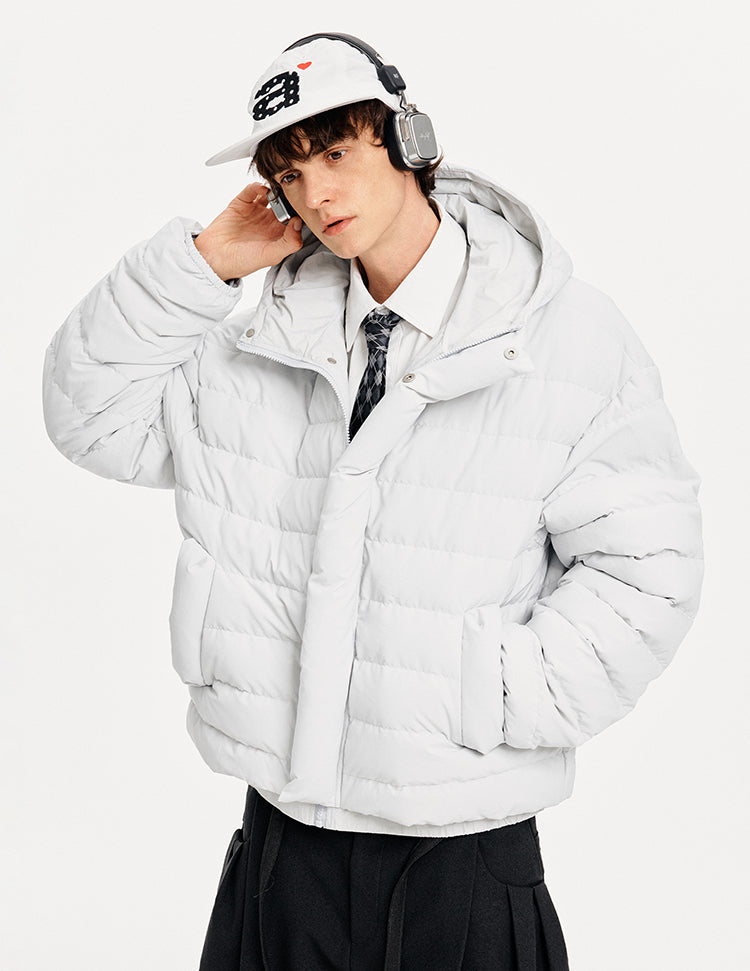 MADWITCH QUILTED HOODED DOWN JACKET #880651