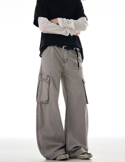 MADWITCH HEAVY WASHED CARGO PANTS #Z006