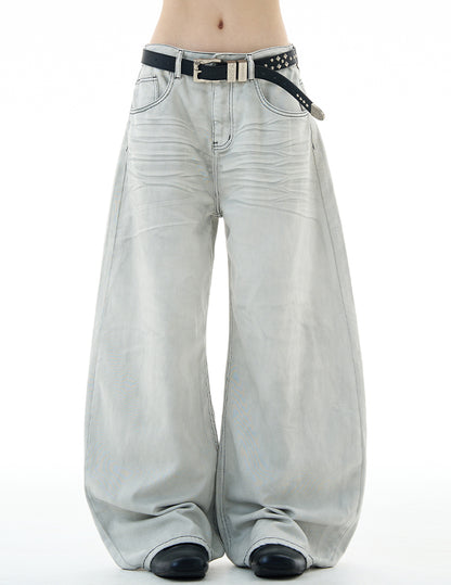 MADWITCH UNISEX VINTAGE SCIMITAR-STYLE JEANS #FX083